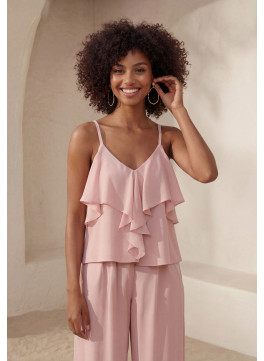TOP SANS MANCHES - LOOTS - POUDRE - Un Jour Ailleurs