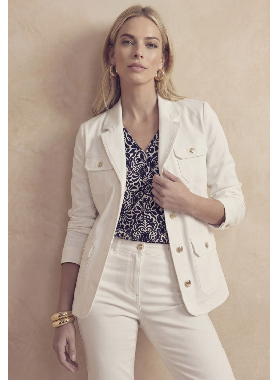 VESTE - LATINA - BLANC - Un Jour Ailleurs