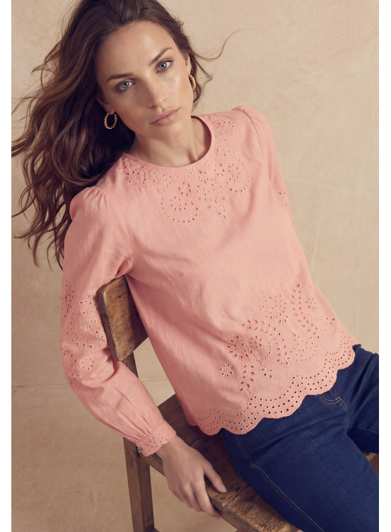 TOP 100% COTON - JUILLET - POUDRE - Un Jour Ailleurs