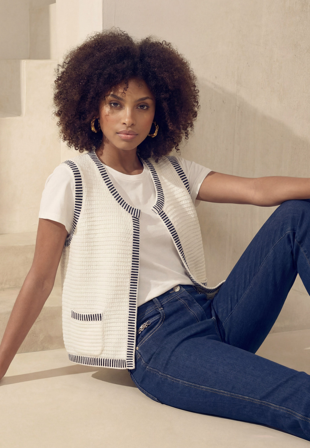 GILET - LUKEN - OW/MARINE