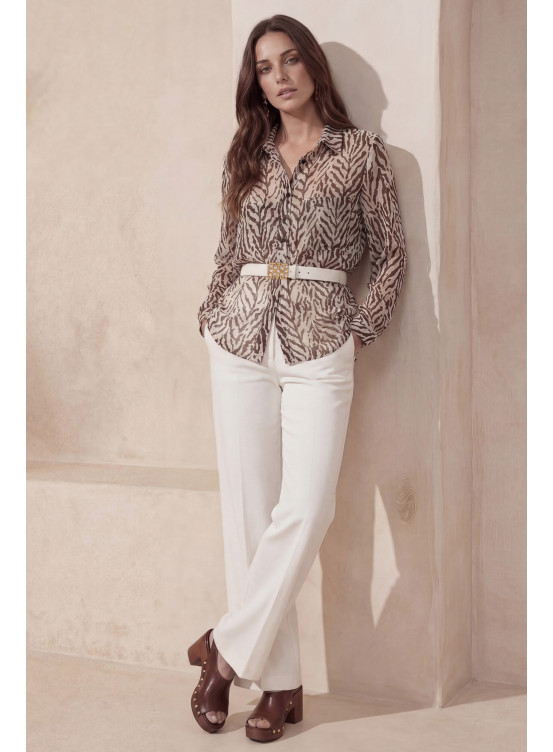 CHEMISE - LIBERTA - CHOCO - Un Jour Ailleurs