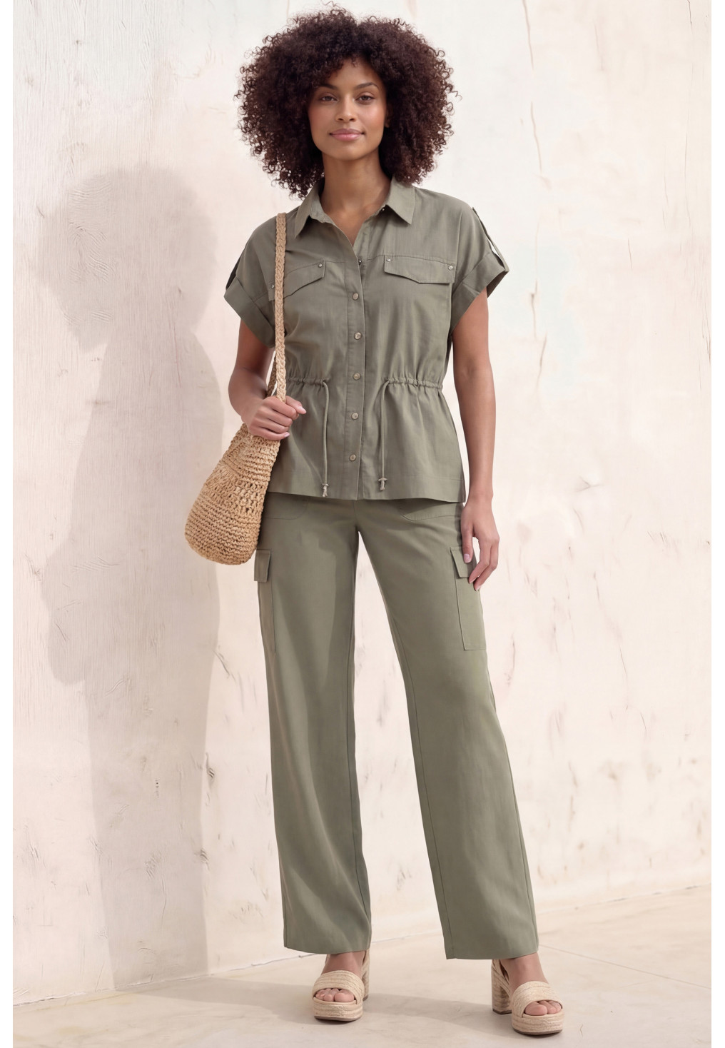 CHEMISE TENCEL - LOUVA - KAKI