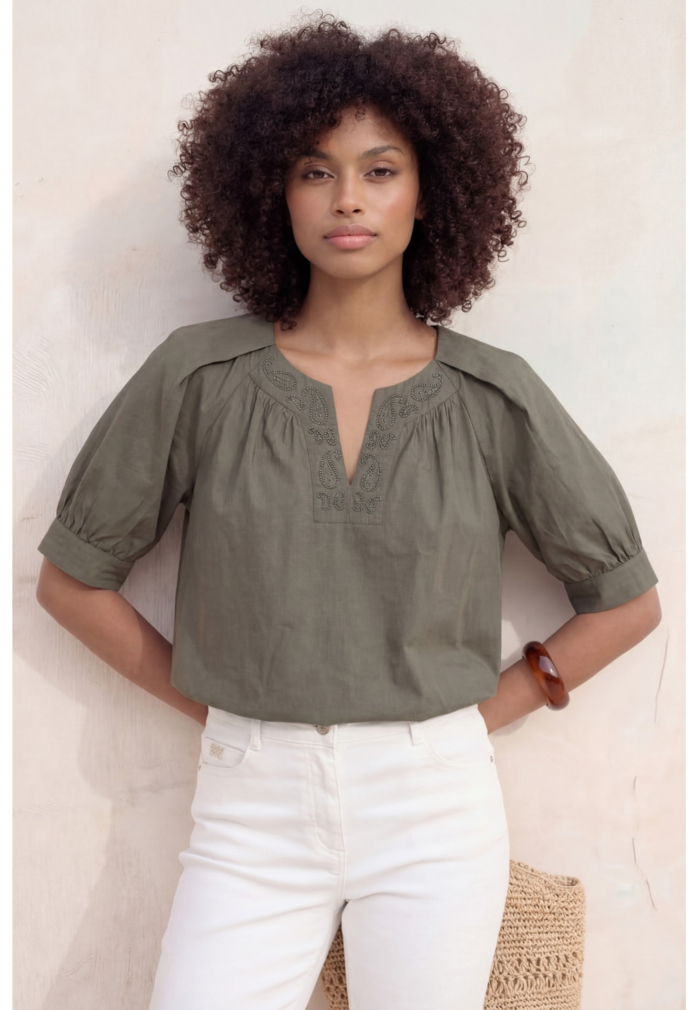 TOP - LOU ROSE - KAKI