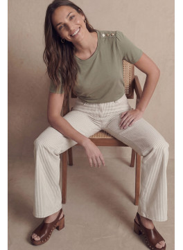 T-SHIRT - LISBETH - SAUGE