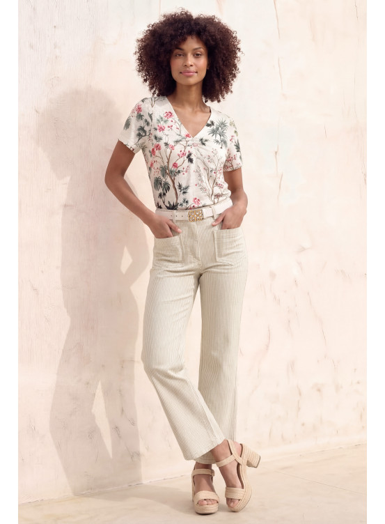 T-SHIRT - LUCETTE - OFF WHITE - Un Jour Ailleurs