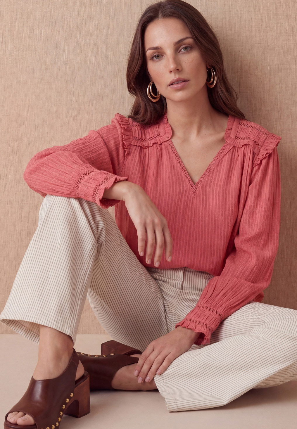 BLOUSE - LUKI - FRAISE