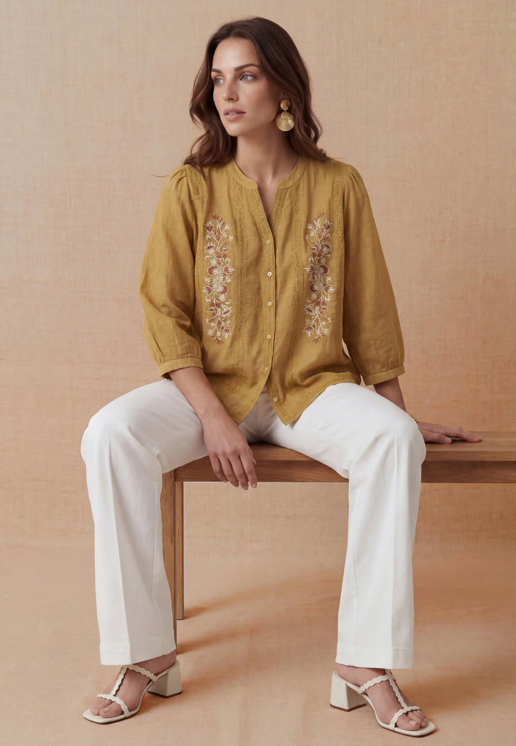 CHEMISE - LONA - SAFRAN - Un Jour Ailleurs