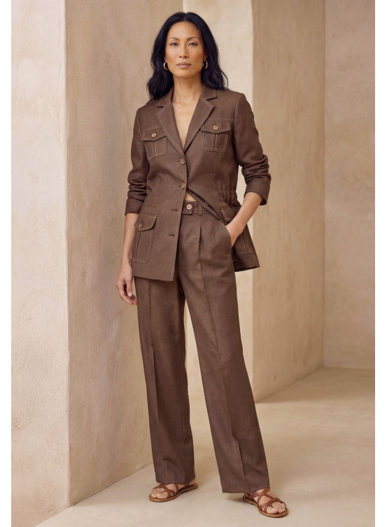 VESTE - LILY - CHOCO - Un Jour Ailleurs