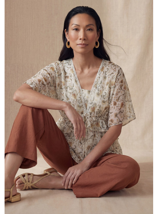 BLOUSE - LORETTA - CREME - Un Jour Ailleurs