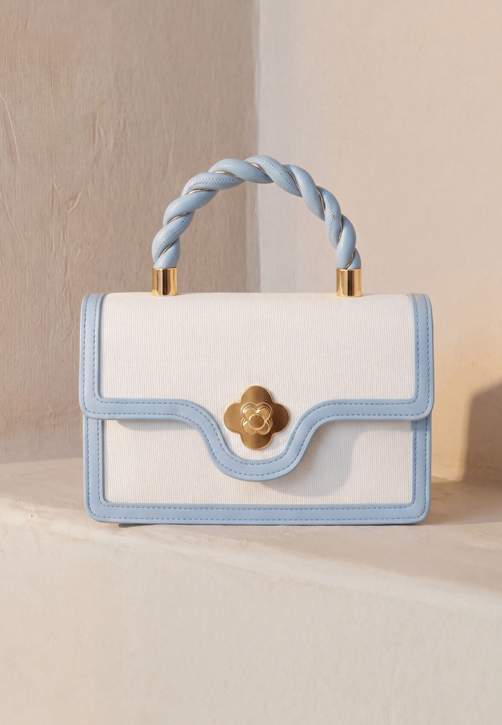 SAC - LUPAI - BLEU/OFF WHITE - Un Jour Ailleurs