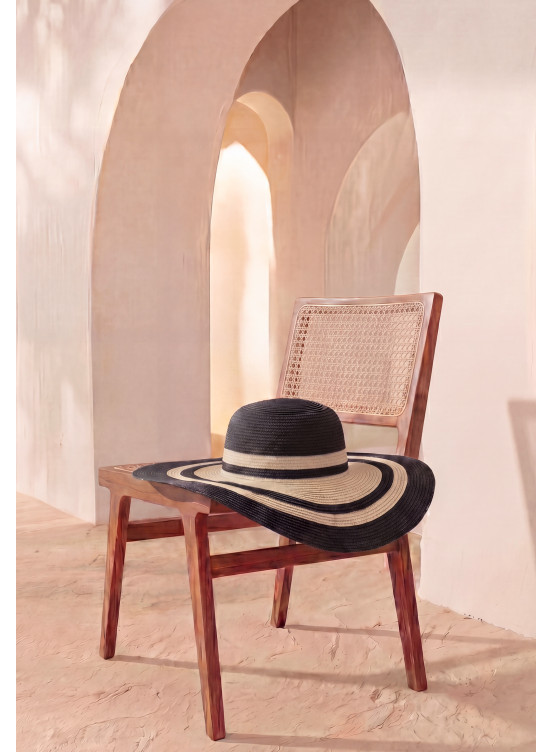 CHAPEAU - LAPO - NOIR/OFF WHITE - Un Jour Ailleurs