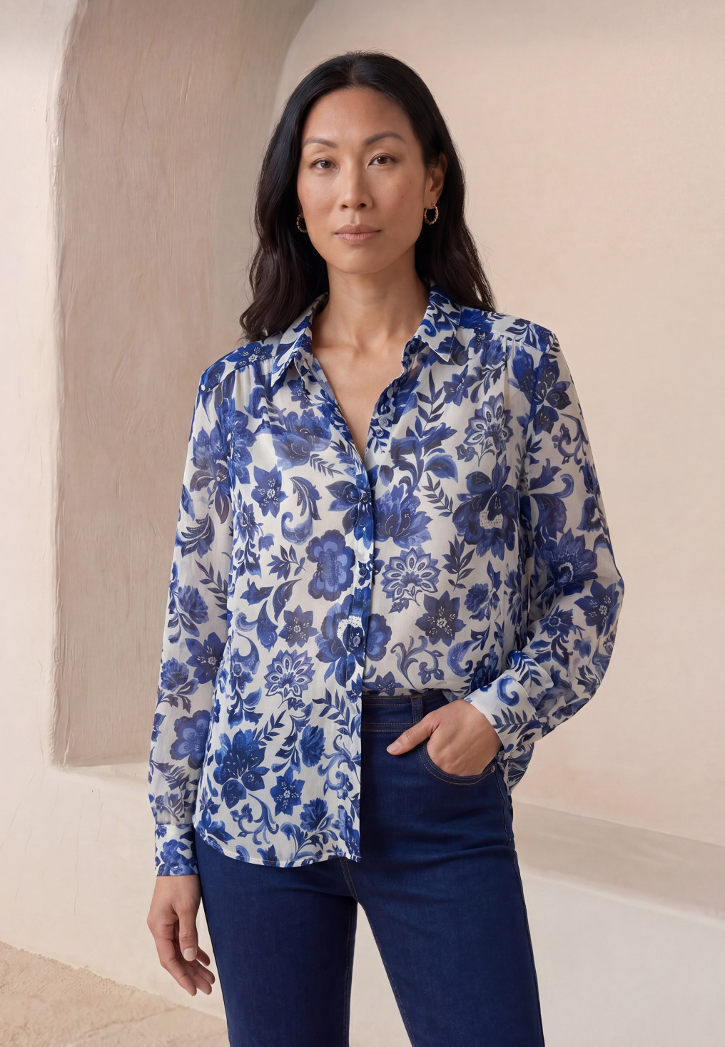 CHEMISE - LIANA - BLUE