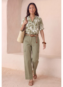 PANTALON CARGO - LOUVA - KAKI - Un Jour Ailleurs