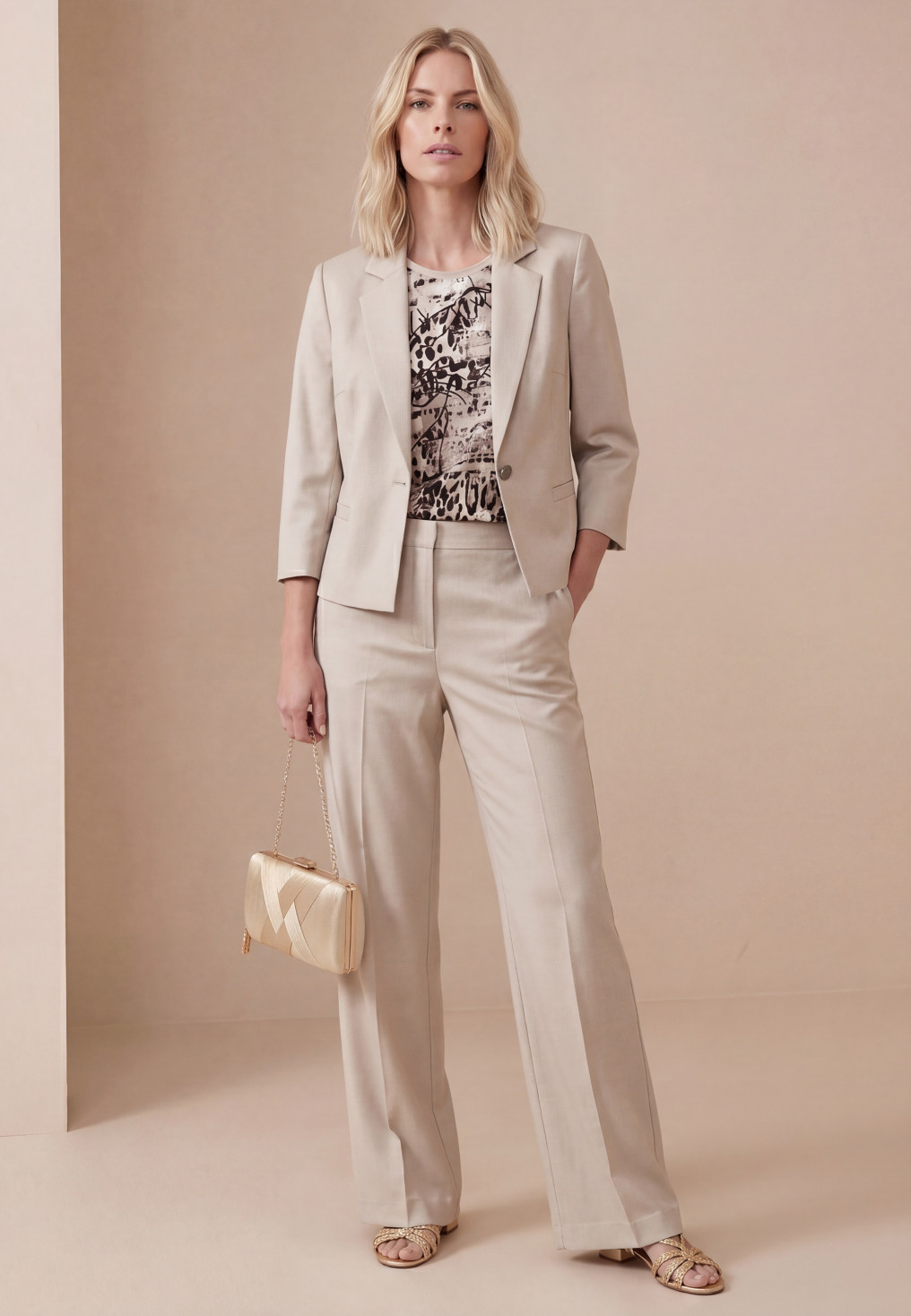 PANTALON - LIN - SABLE - Un Jour Ailleurs