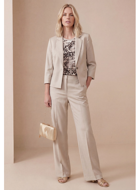 PANTALON - LIN - SABLE