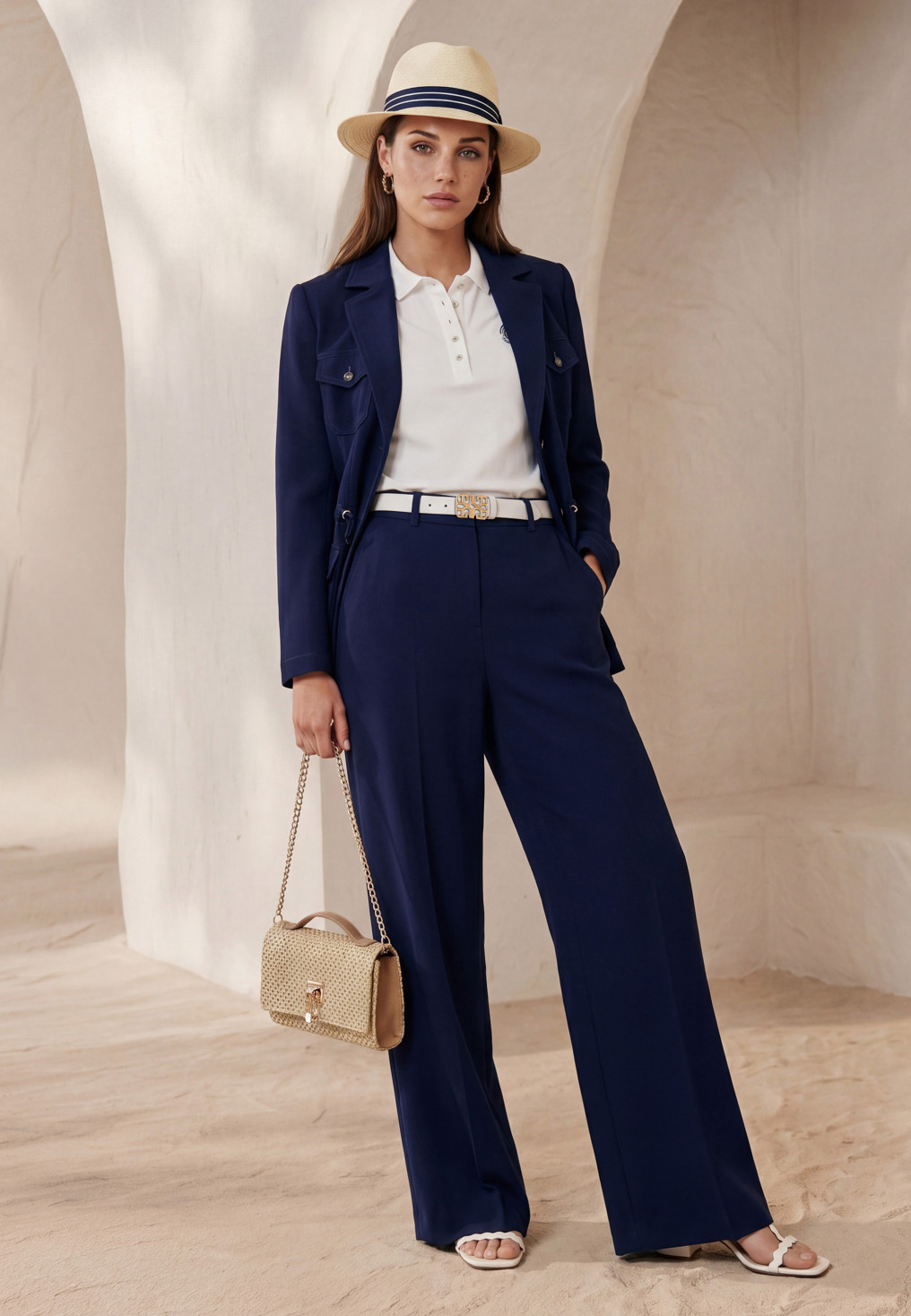 VESTE - LEORA - MARINE