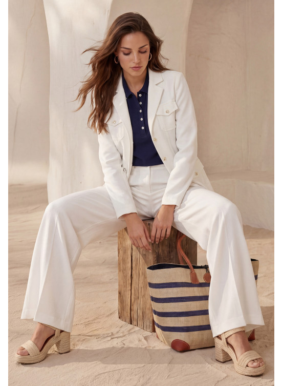 VESTE - LEORA - OFF WHITE - Un Jour Ailleurs