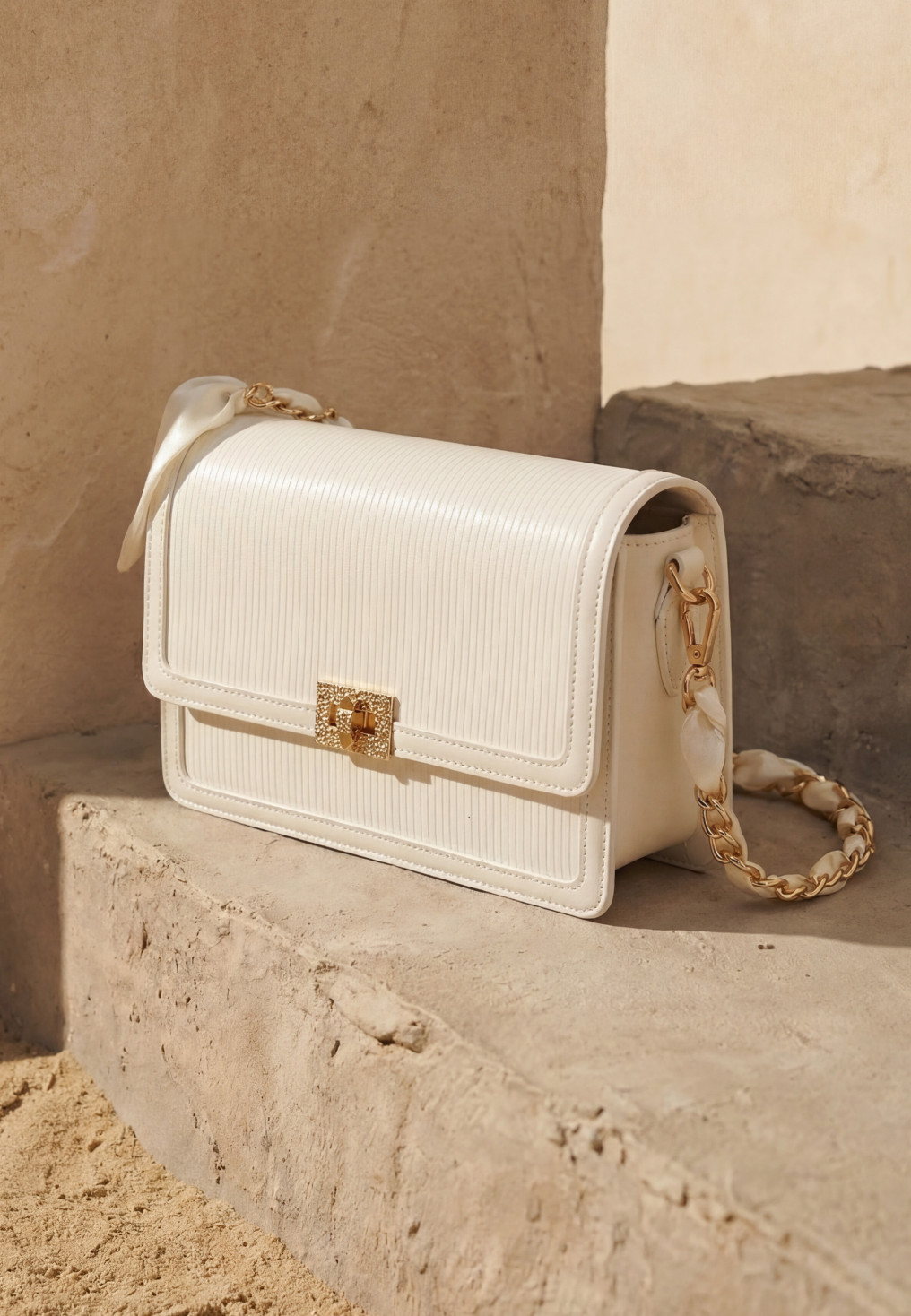POCHETTE - LATEM - OFF WHITE - Un Jour Ailleurs
