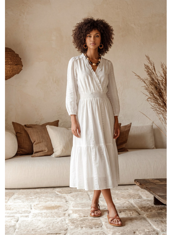 ROBE BOHÈME - LINE - BLANC