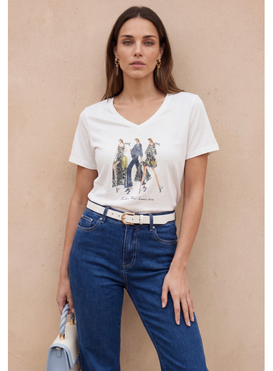 T-SHIRT PRINTÉ - LIMONADE - OFF WHITE