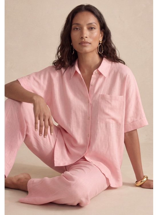 CHEMISE 100% LIN - LUSAKA - PETALE - Un Jour Ailleurs