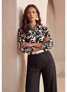 CHEMISE - LUCINE - NOIR/BLANC - Un Jour Ailleurs