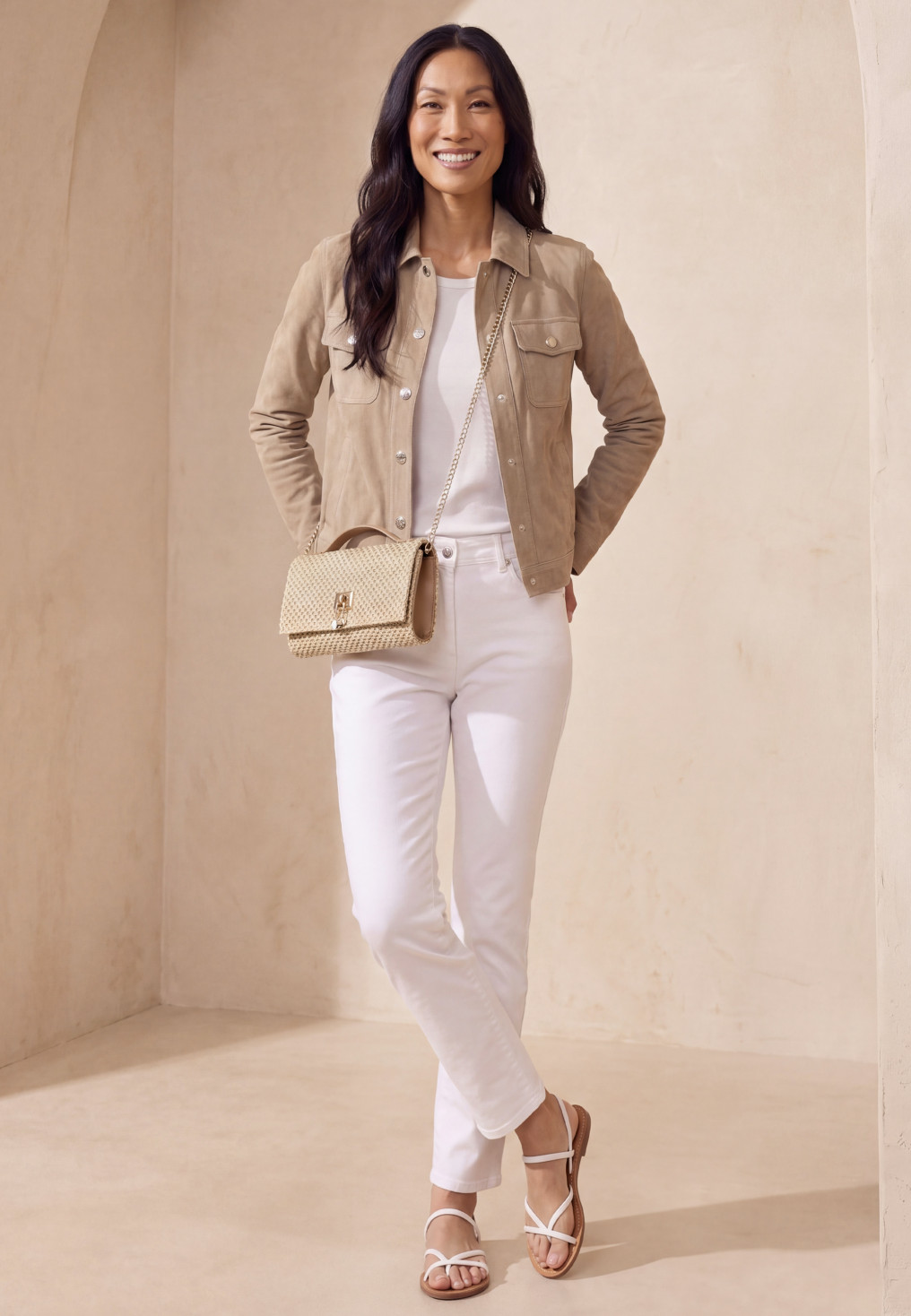 VESTE - LUJA - BEIGE - Un Jour Ailleurs