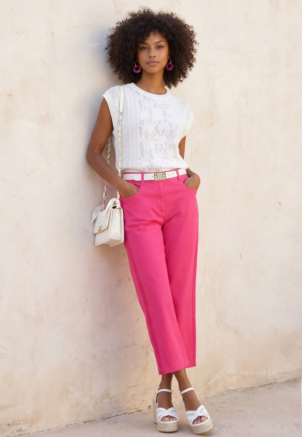PANTALON COURT - LIHAM - FRAISIA - Un Jour Ailleurs