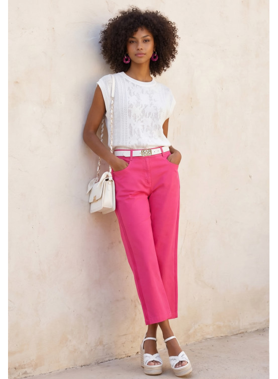 PANTALON COURT - LIHAM - FRAISIA - Un Jour Ailleurs