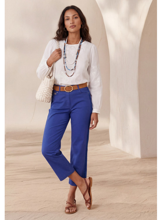 PANTALON COURT - LIHAM - SAPHIR - Un Jour Ailleurs