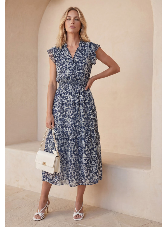 ROBE - LIZARA - MARINE