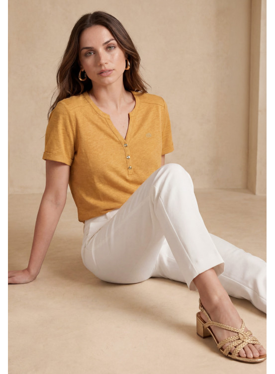 TEE-SHIRT - LANCELOT - SAFRAN - Un Jour Ailleurs
