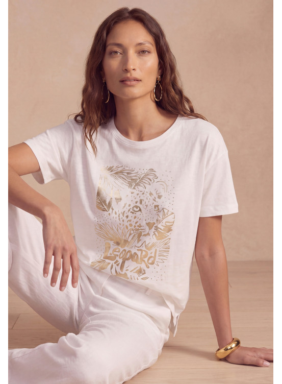 TEE-SHIRT - LEOPOLD - OFF WHITE - Un Jour Ailleurs