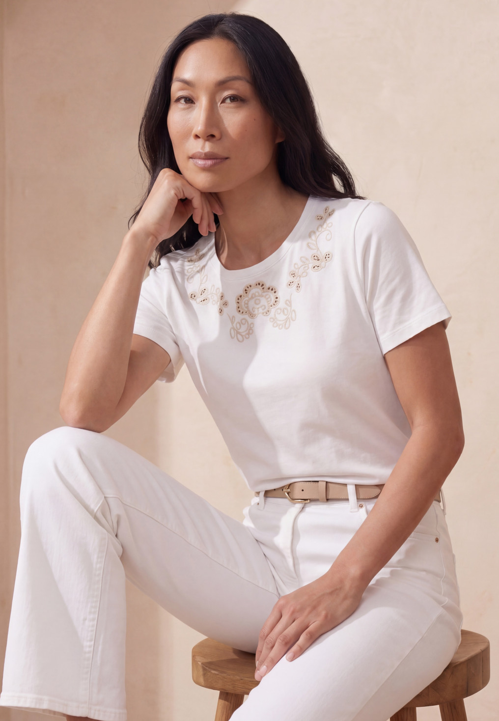 TEE-SHIRT - LARSEN - OFF WHITE - Un Jour Ailleurs