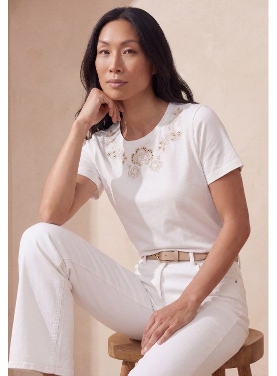 TEE-SHIRT - LARSEN - OFF WHITE - Un Jour Ailleurs