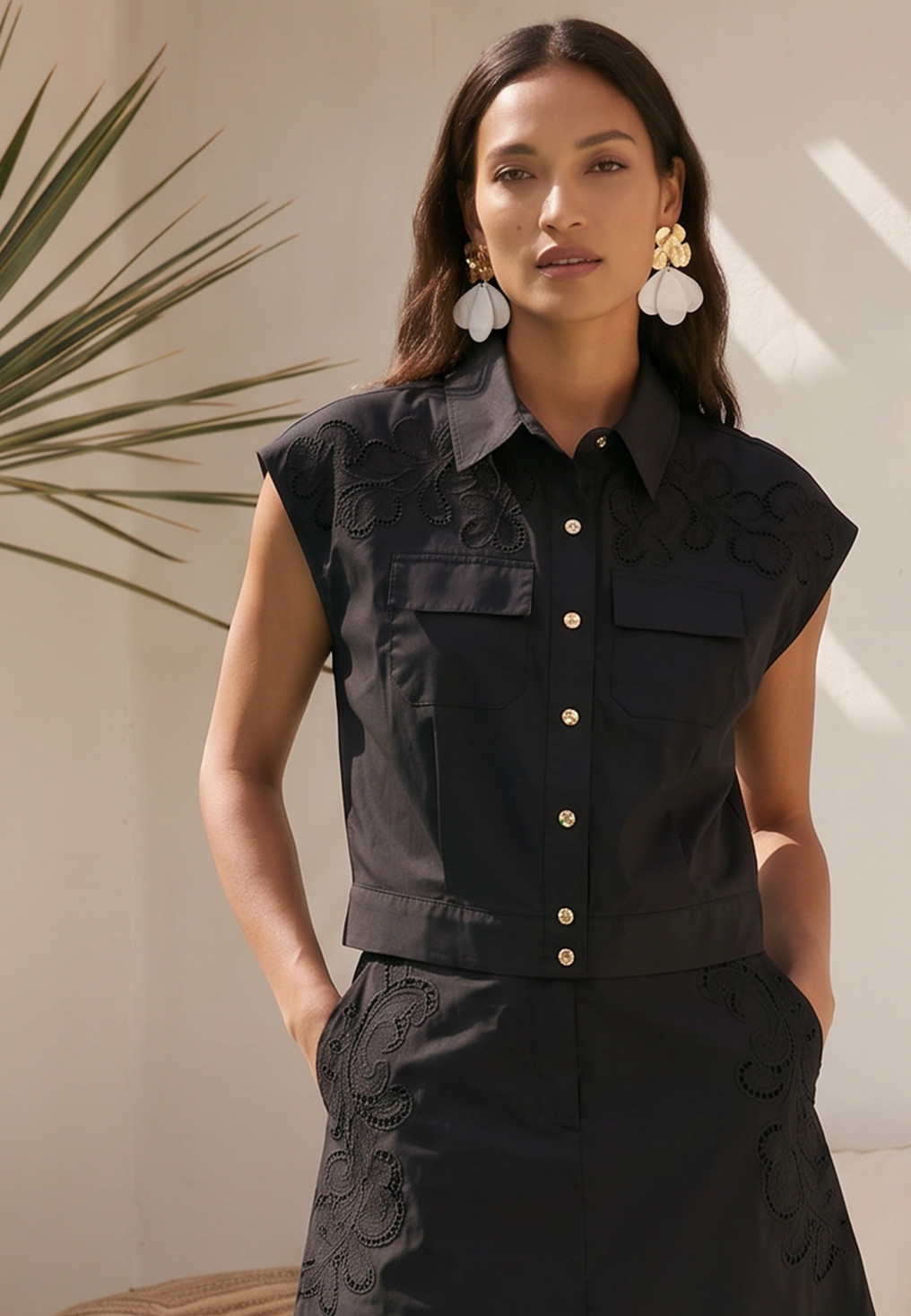 CHEMISE - LILIANA - NOIR - Un Jour Ailleurs