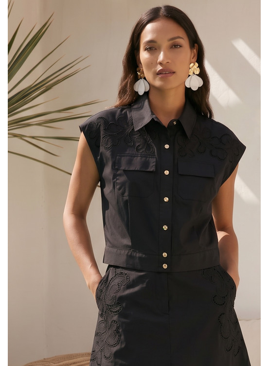 CHEMISE - LILIANA - NOIR - Un Jour Ailleurs