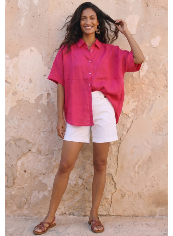 CHEMISE - LUSAKA - FRAISE - Un Jour Ailleurs
