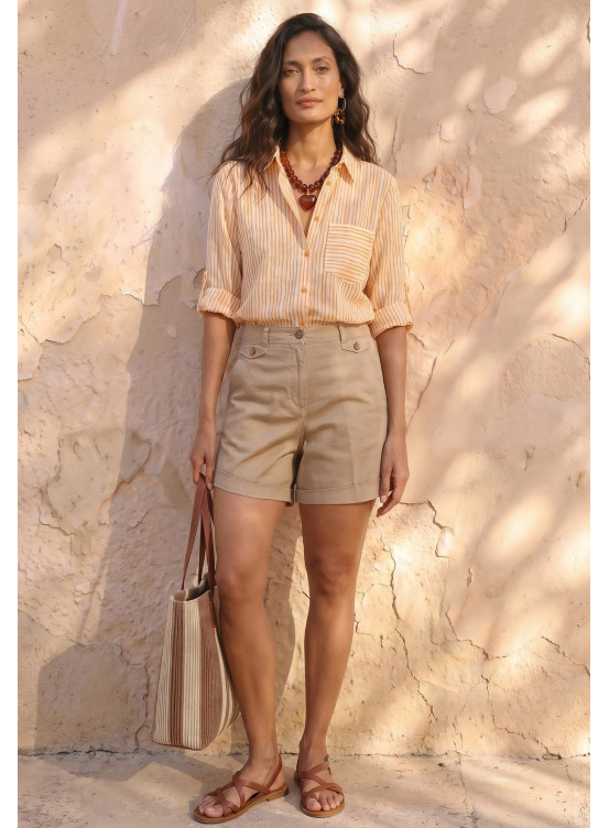 SHORT - LUBIN - BEIGE - Un Jour Ailleurs