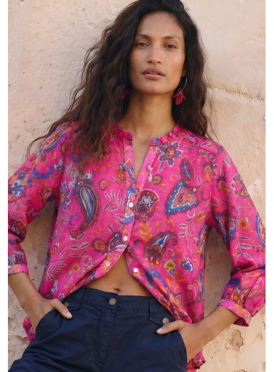 CHEMISE - LUCCIA - FUCHSIA - Un Jour Ailleurs