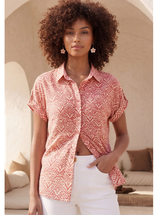 CHEMISE - LAULA - FRAMBOISE - Un Jour Ailleurs