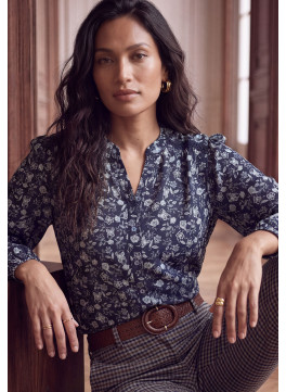 CHEMISE - MARGOT - MARINE - Un Jour Ailleurs