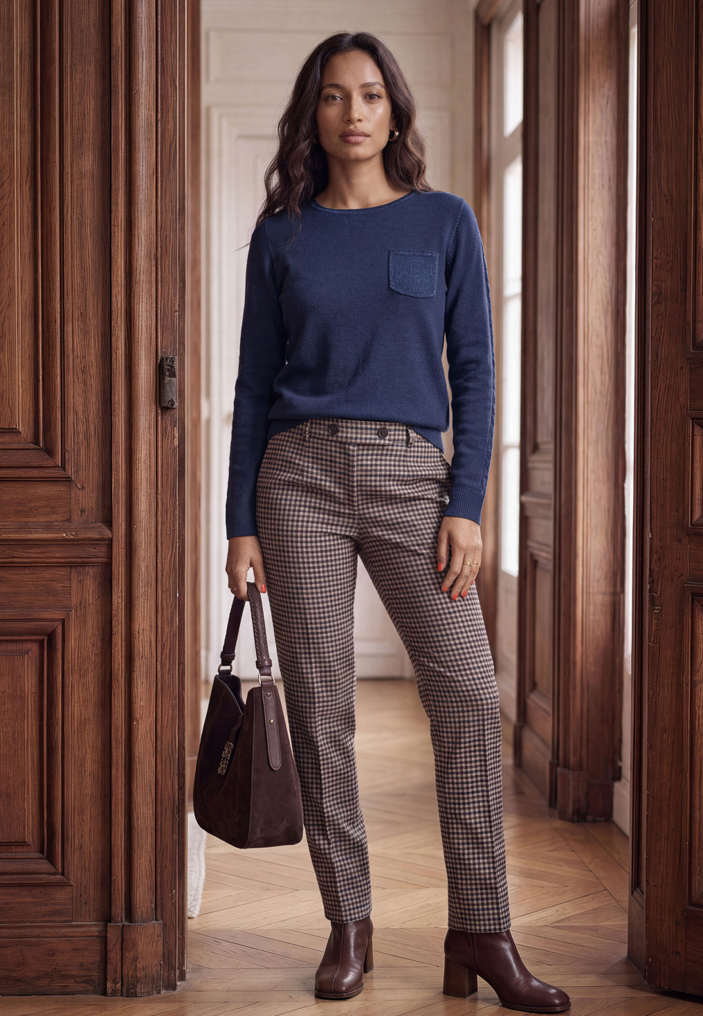 PANTALON 7/8EME - MILLOS - GRIS - Un Jour Ailleurs