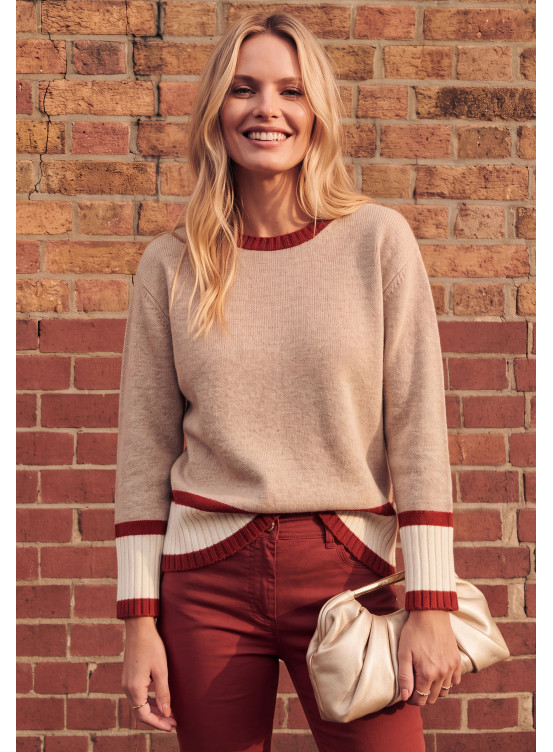 PULL - MALTE - CAMEL CLAIR