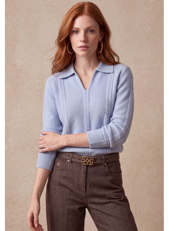 PULL 100% LAINE - MIRAKI - CIEL
