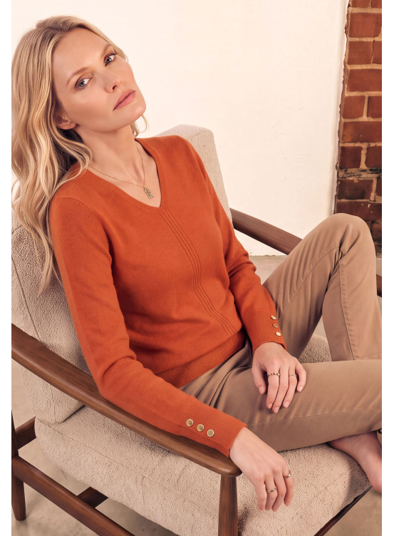 PULL 100% LAINE - MACARONI - PAPRIKA - Un Jour Ailleurs