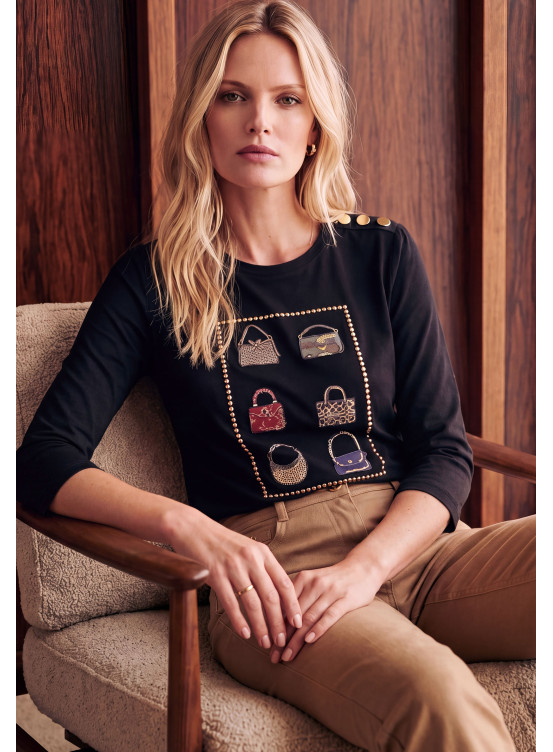 TEE-SHIRT - MOOD - NOIR - Un Jour Ailleurs