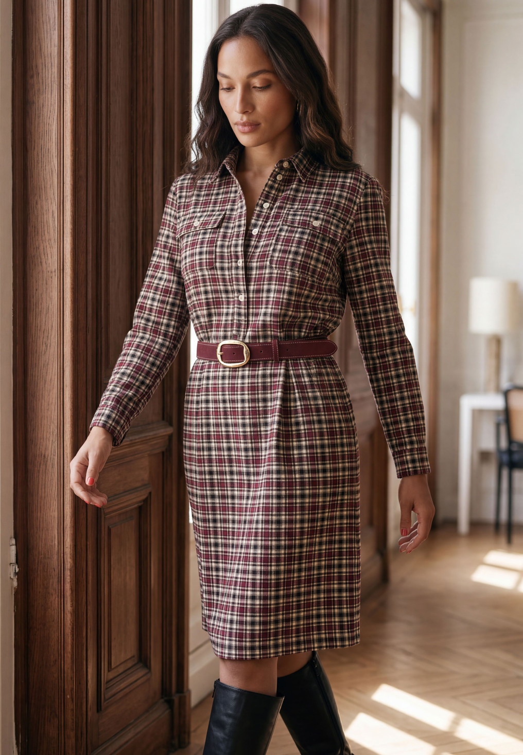 ROBE - MAGDALENA - AUBERGINE - Un Jour Ailleurs