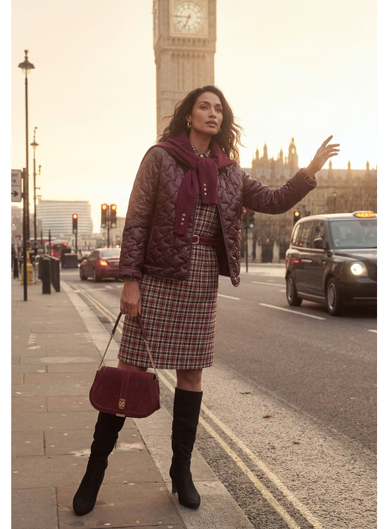 ROBE - MAGDALENA - AUBERGINE