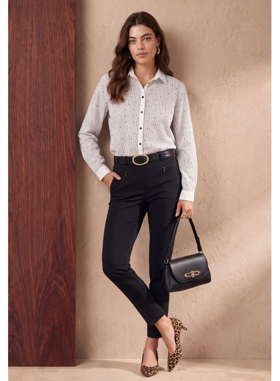 JEGGING ZIPPE 7/8EME - MISSIA - NOIR - Un Jour Ailleurs